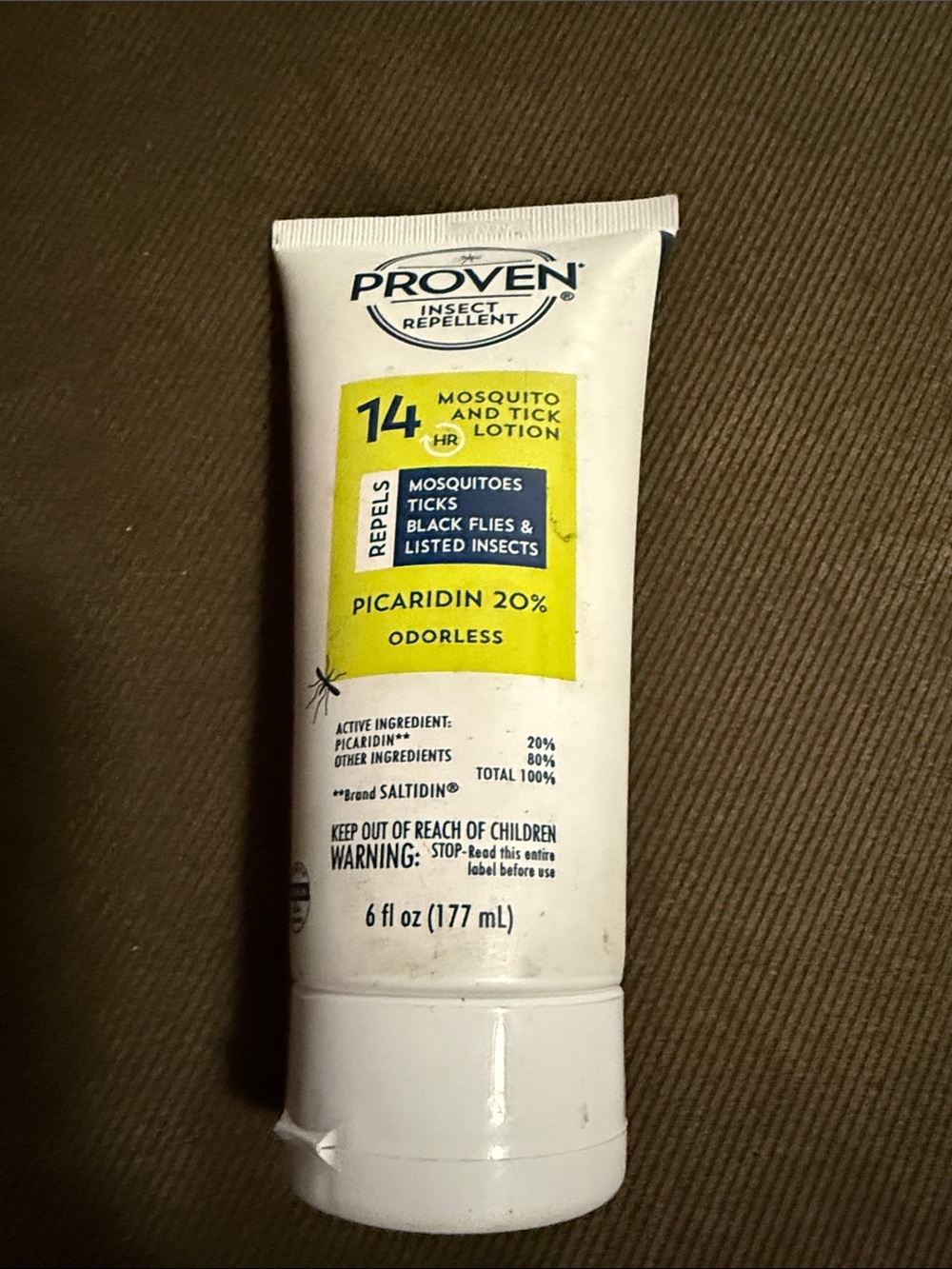 Proven Insect Repellent Lotion - White with Yellow Label